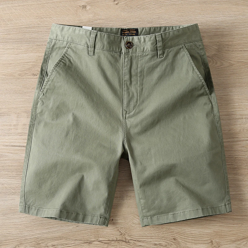 美式休闲五分裤男夏季新款潮流修身直筒工装裤子薄款外穿5分短裤