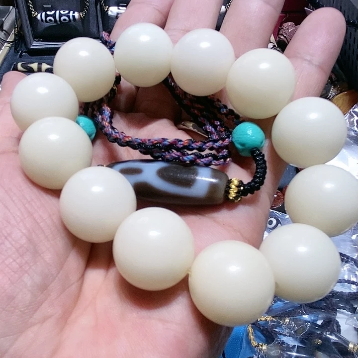 白玉菩提手串66号男女同款