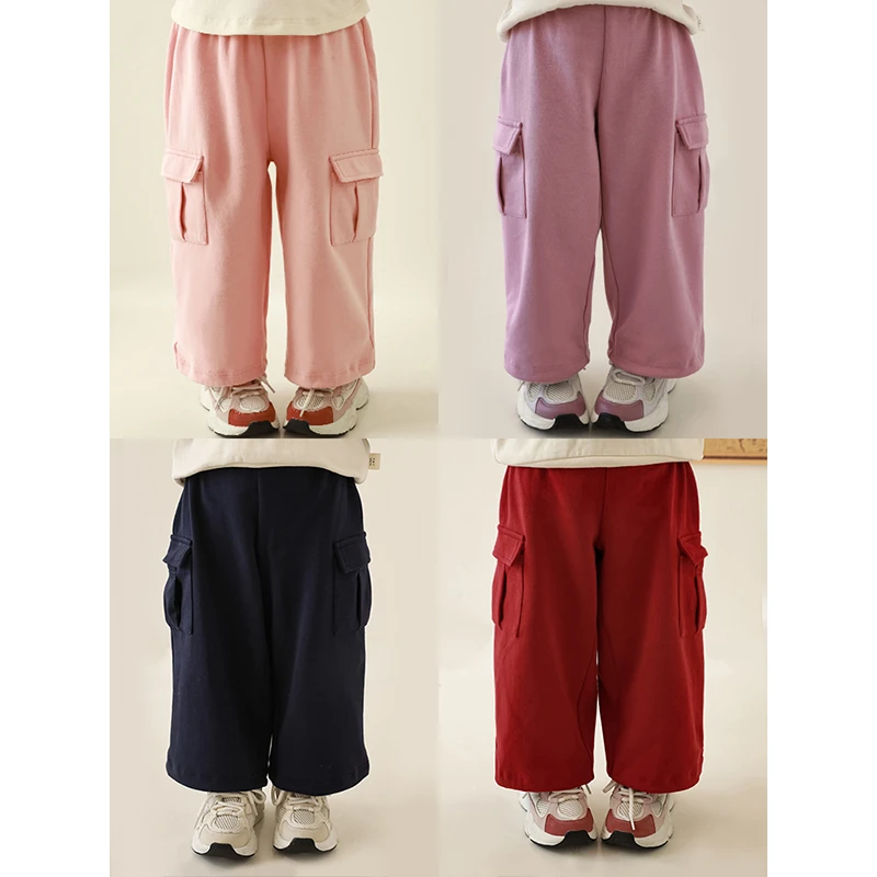 幼悠春二波 【春光而至 】松紧适宜 个性口袋休闲百搭裤子  ZC0069
