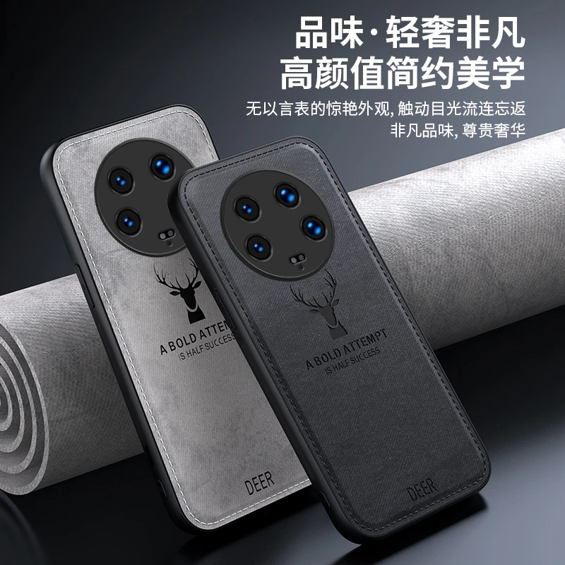 潮钻适用小米14ultra手机壳男款小米14pro高档商务全包磨砂防摔壳