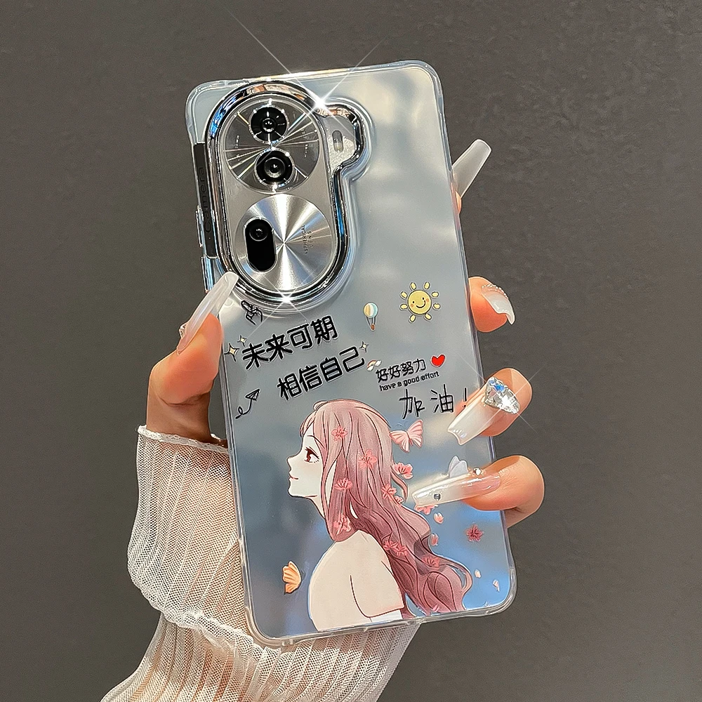 潮钻适用opporeno11手机壳reno11pro女款时尚网红全包创意防摔壳