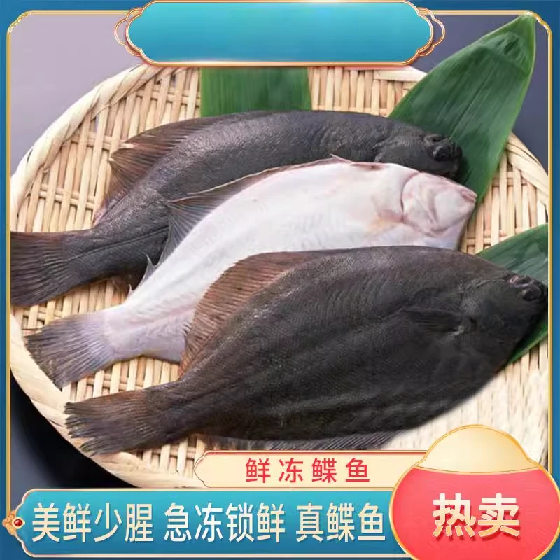 【厂家宠粉大促，300单福利】鲜冻鲽鱼 急冻锁鲜真鲽鱼350g左右*6条