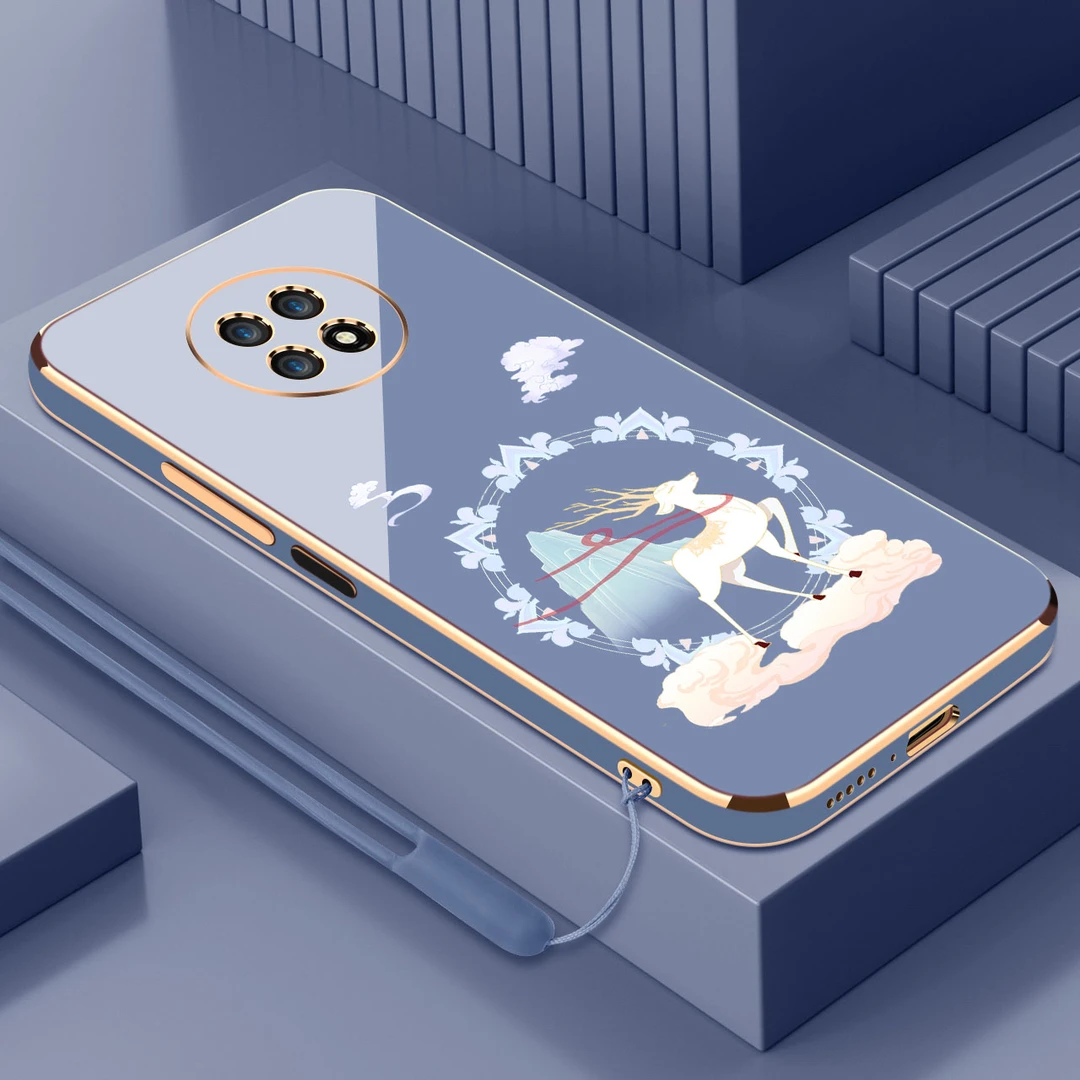 鹿踏祥云华为畅享20plus手机壳新款高端防摔硅胶软壳电镀保护壳