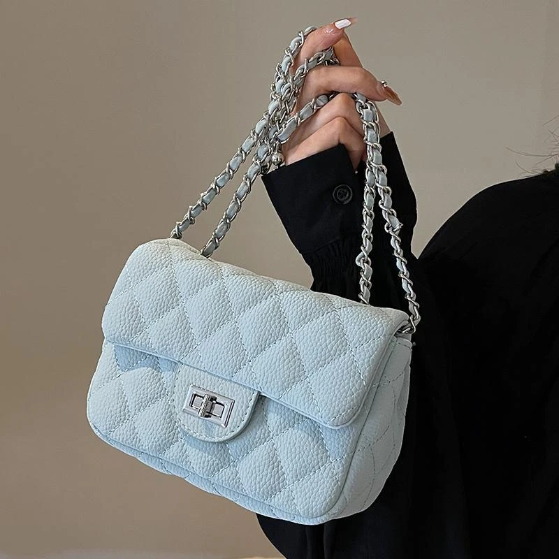 包包女包小众高级感菱格链条包包女士新款潮高级感时尚夏季百搭单