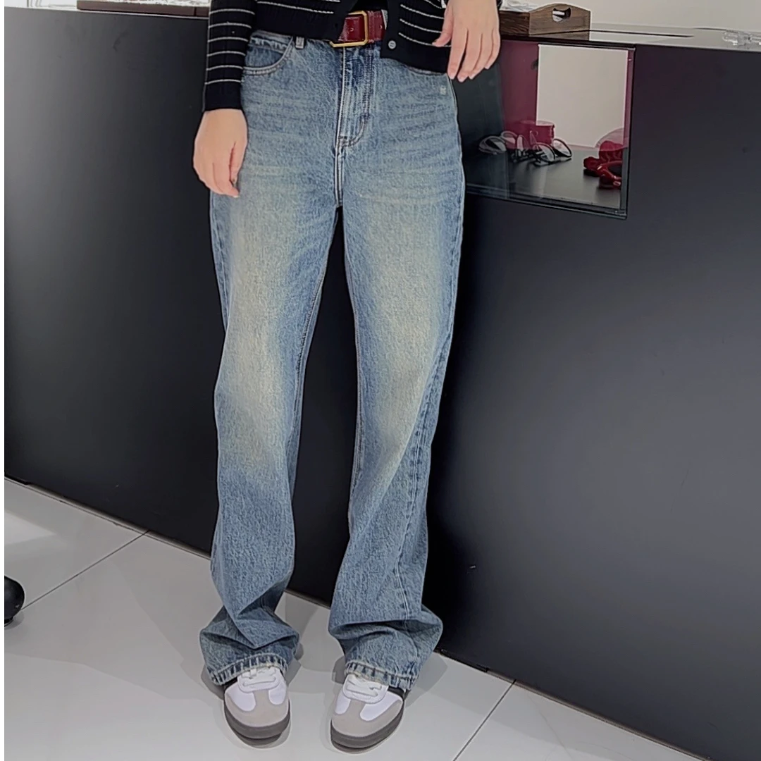 【七七大麦】直筒牛仔