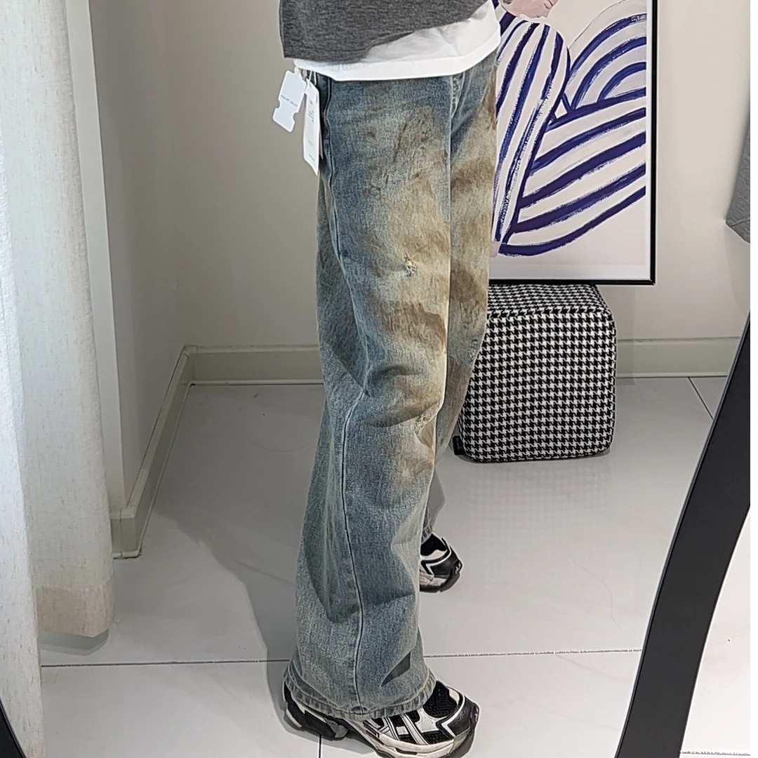 【七七大麦】明星同款脏脏裤