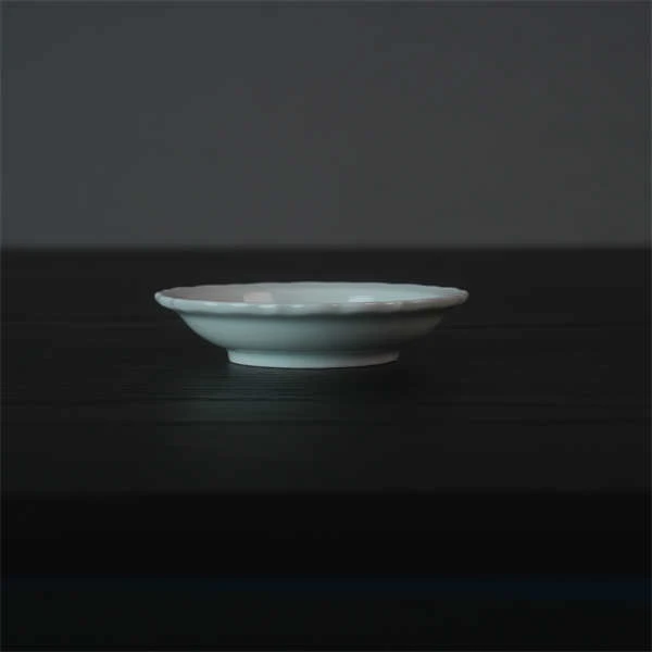 瓷泡泡|三平二满|青白瓷丨3.5寸宝相花味碟餐具家用陶瓷高档碟子