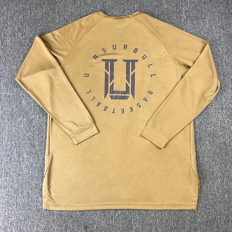 篮球长袖美式卫衣训练服男速干衣运动t恤投篮服健身体育生球衣