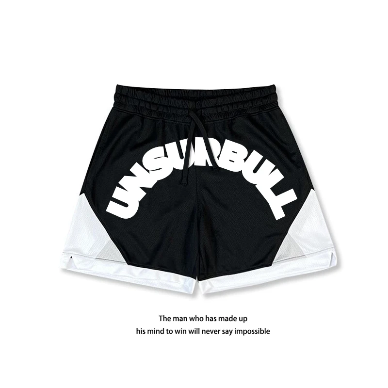 Unsurbull美式短裤运动夏季篮球训练宽松休闲速干健身印花短裤