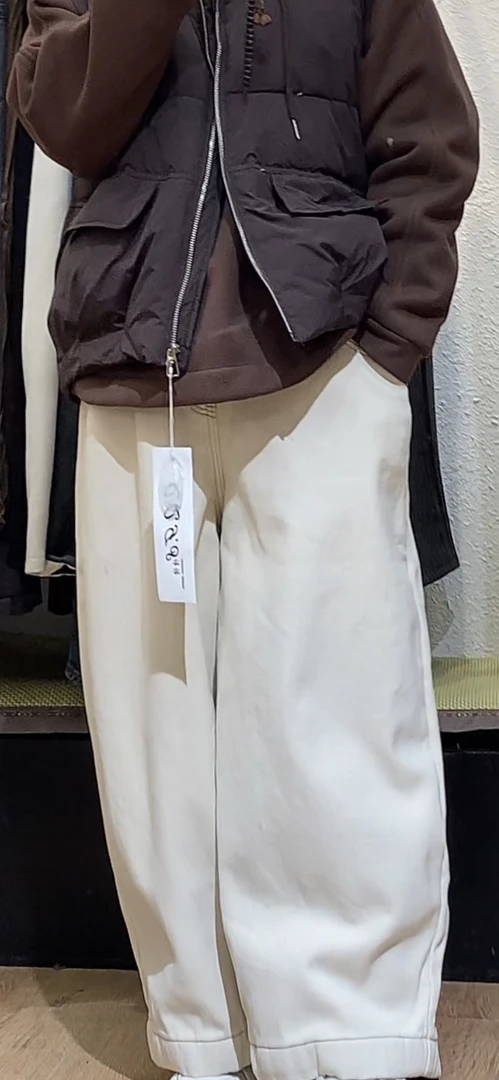 复古大直筒休闲宽松牛仔裤