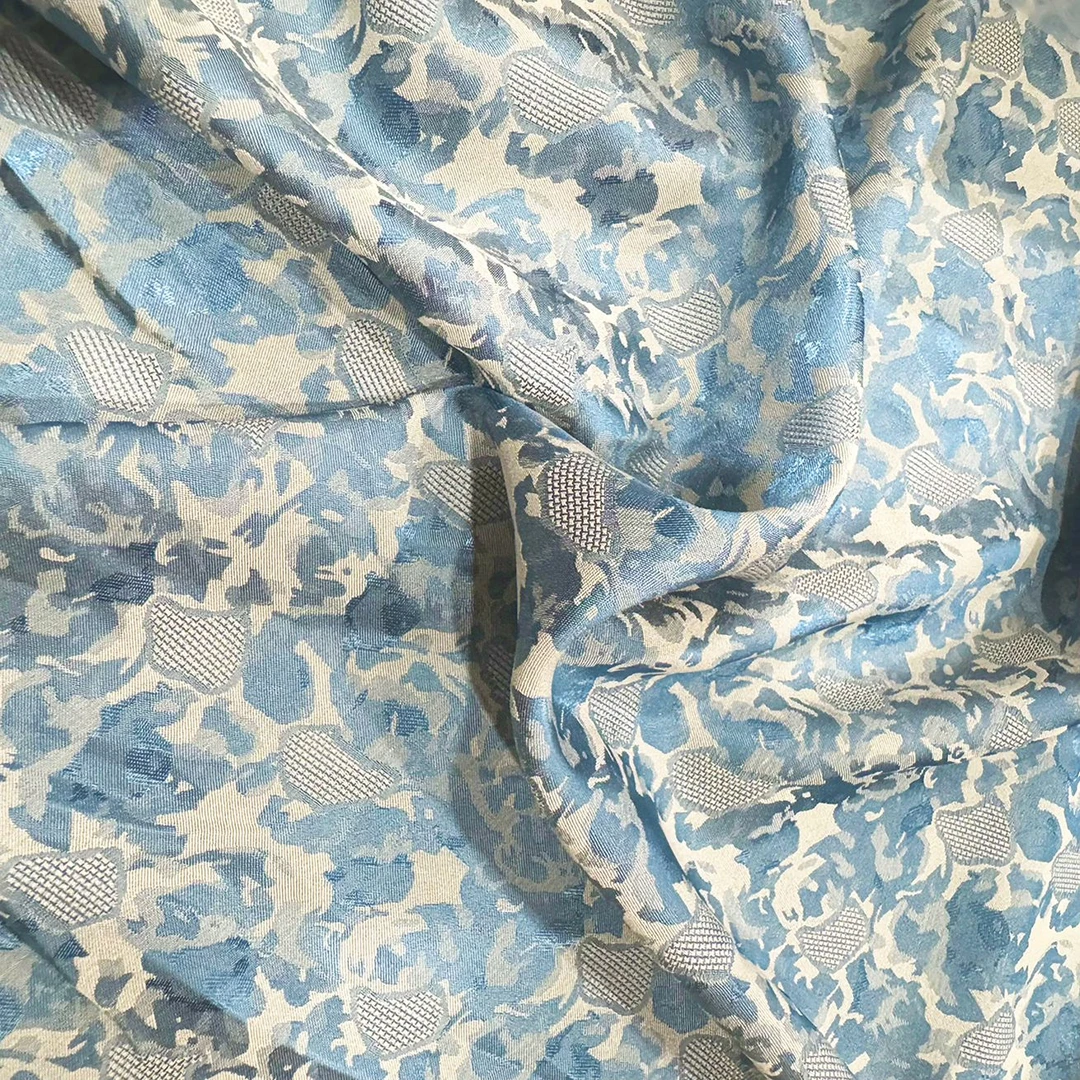 【4907】第三代阳离子999朵玫瑰透孔花萝提花云锦缎