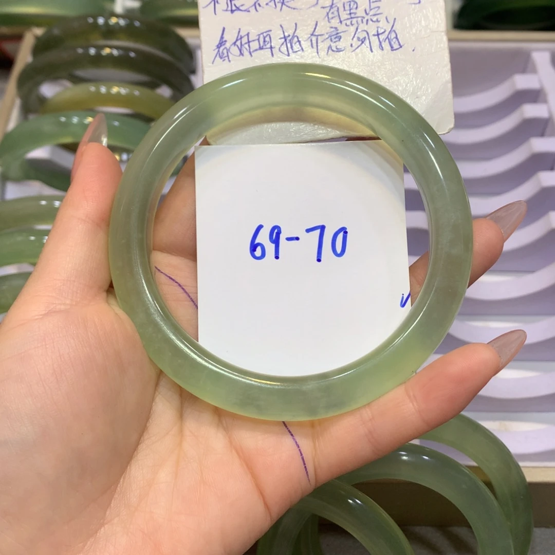 【闪购商品】蛇纹石玉手镯未镶嵌手镯59