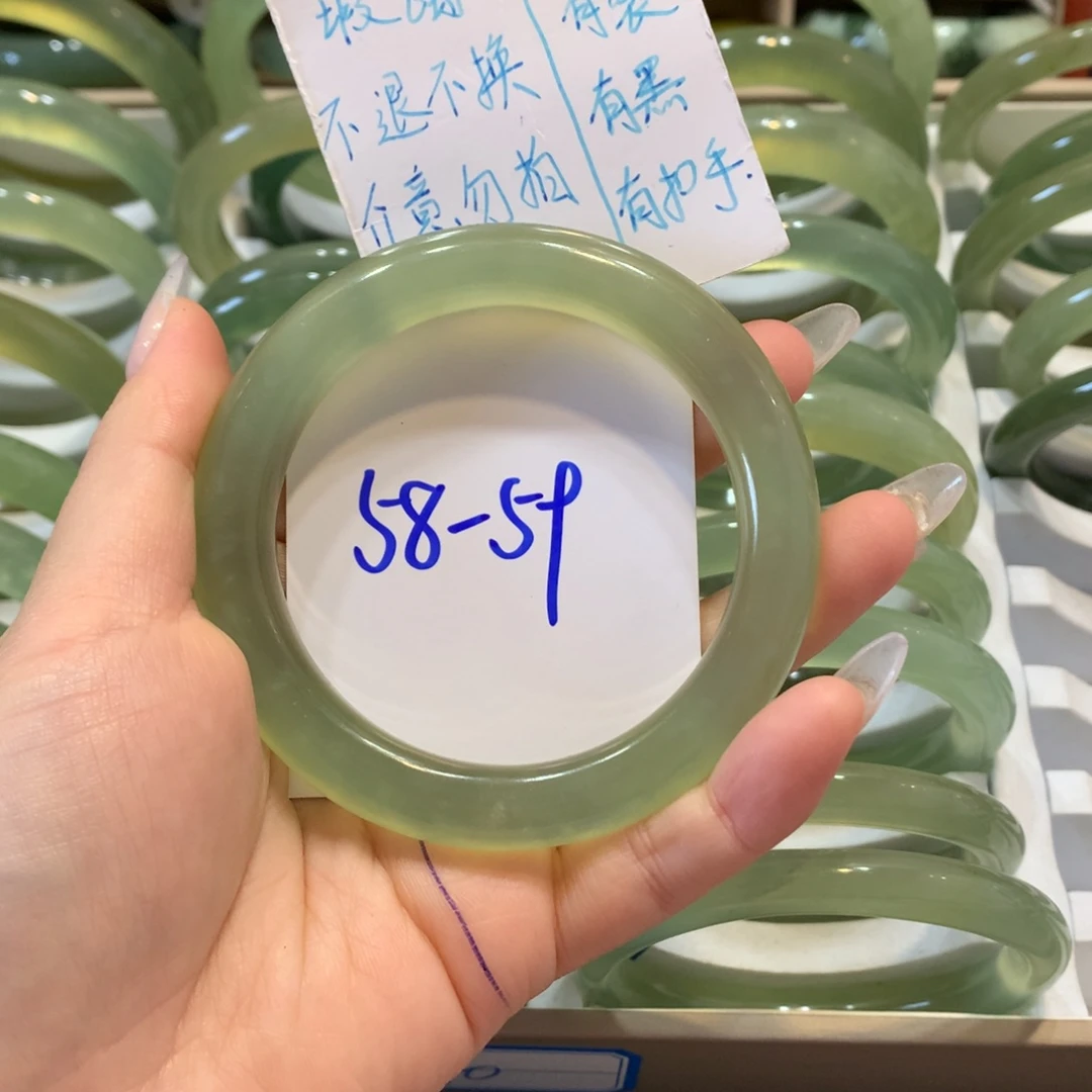 【闪购商品】蛇纹石玉手镯未镶嵌手镯98