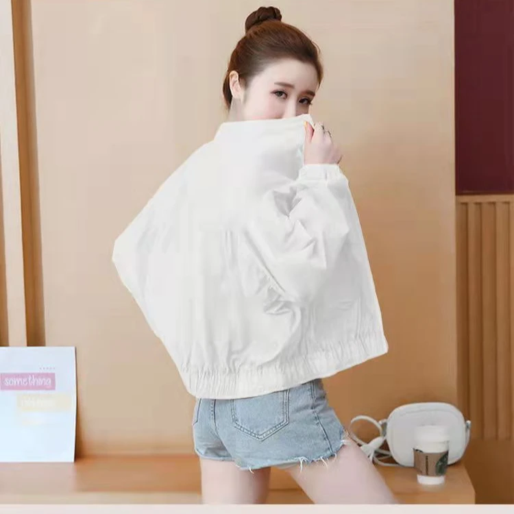 宽松大码防晒衣女2024新款韩版流行休闲防晒服薄款外套短款防晒衣