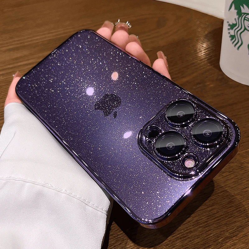 高级感全包电镀适用苹果16ProMax手机壳iPhone15防摔膜透明保护套