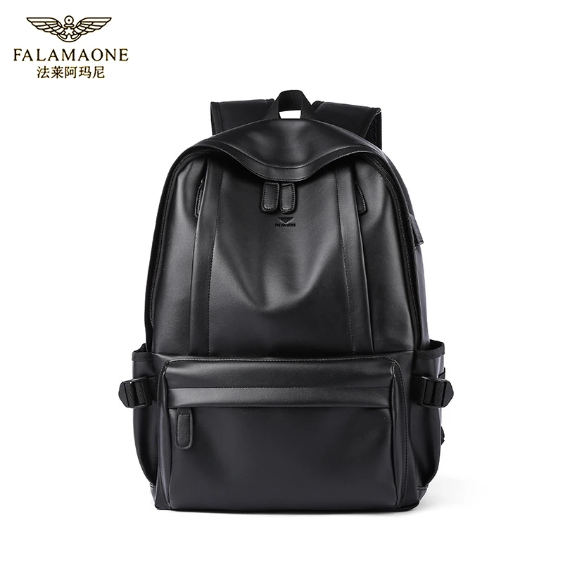 FALAMAONE/法莱阿玛尼时尚电脑包学生双肩包男士大容量旅行背包