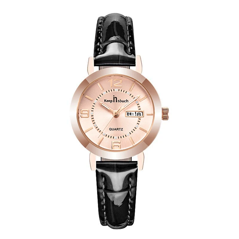 8177新款轻奢气质百搭双日历女士手表防水精致女表