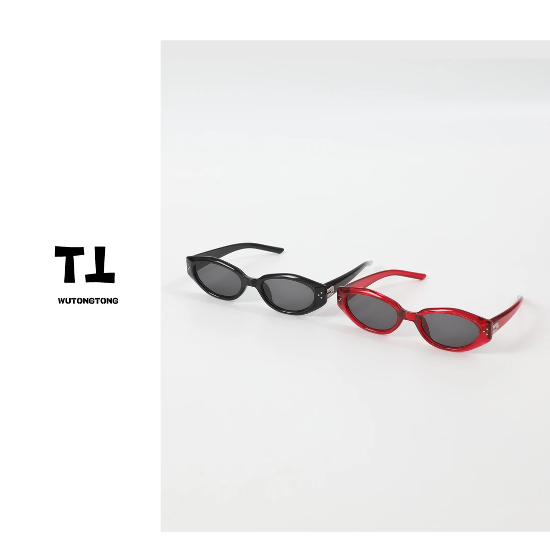 现货【吴童优选】高级感太阳眼镜男女款个性潮流时尚猫眼墨镜60380