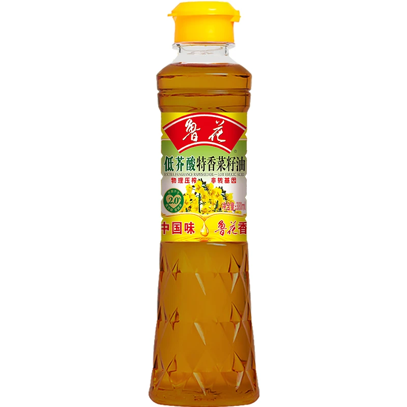 鲁花380ml低芥酸菜籽油正宗营养压榨纯特香菜油食用油【抖音商城】