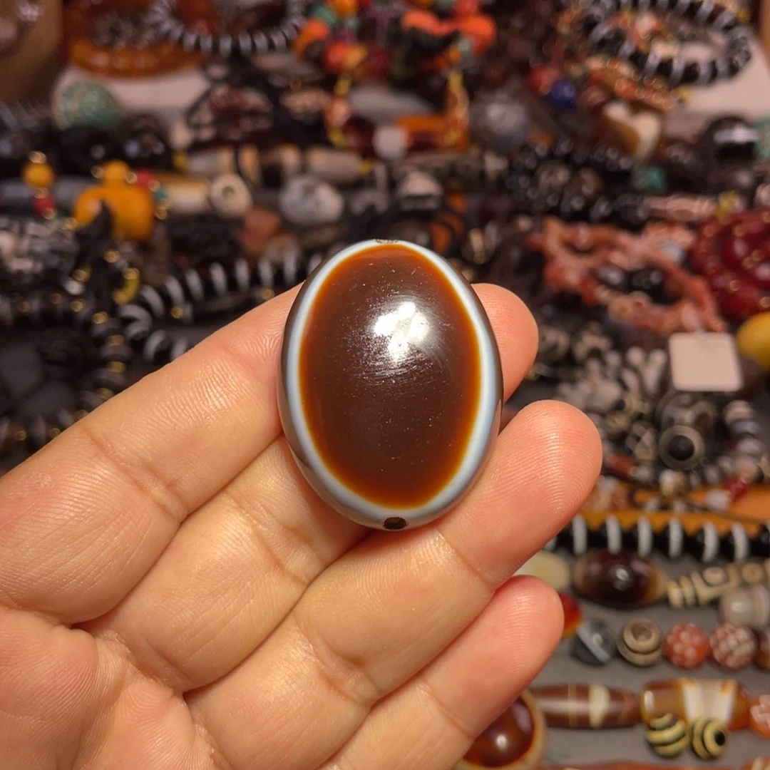 玛瑙/玉髓单珠未镶嵌格*