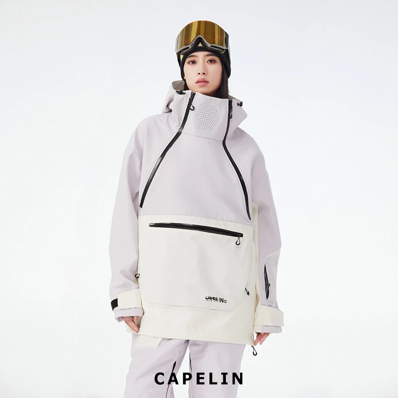 CAPELIN滑雪服2023新款防风防水套头宽松运动保暖单板双板通用