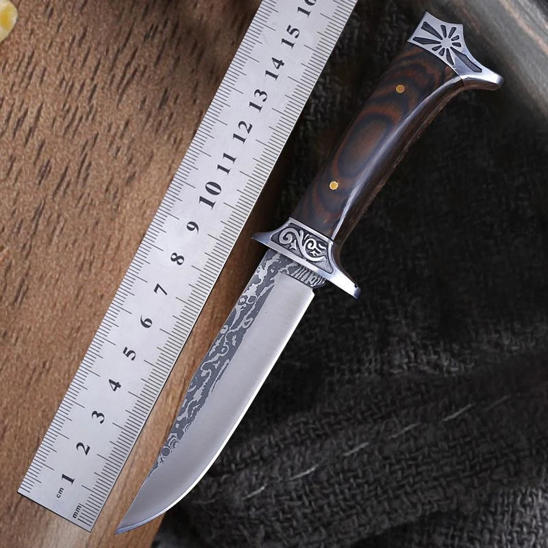 户外战术高硬度军刀直刀荒野求生刀野营小刀收藏蒙古手把肉露营刀