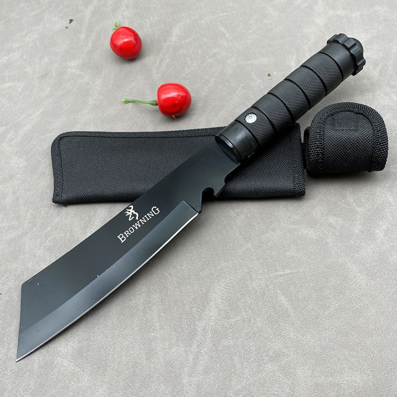 家用户外露营多功能刀切水果刀求生刀小直切肉刀锋利高硬度