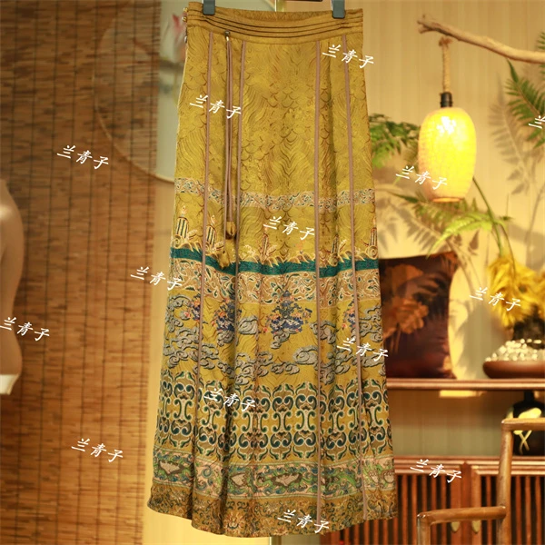 『云昭』新中式江崖海浪纹国风款马面裙   86111   L    柒柒