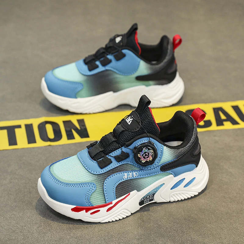 男童鞋子春秋6-12岁中大儿童透气网面运动老爹潮鞋小学生网红爆款