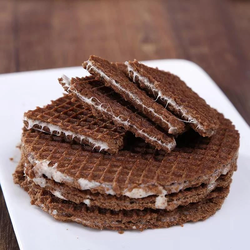 【轻微破损】俄罗斯进口开心牛拉丝饼奶油巧克力口味150g