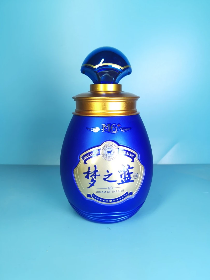 梦之蓝M6摆件手工艺品储物罐精美蓝色国风精品梦之蓝手工班