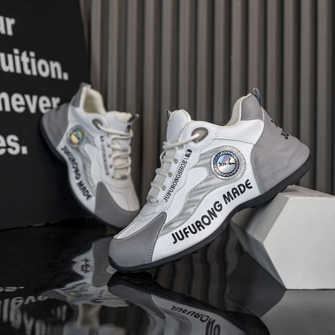 新款皮面单里休闲女鞋舒适底运动鞋百搭休闲跑步鞋潮流情侣潮鞋