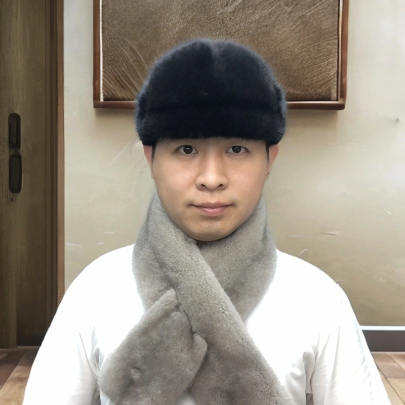 10号男士老年鸭舌时尚加棉百搭冬季帽