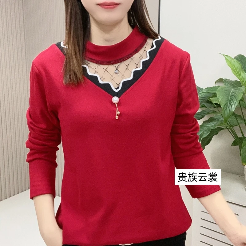 8新款秋季时尚保暖洋气上衣打底衫