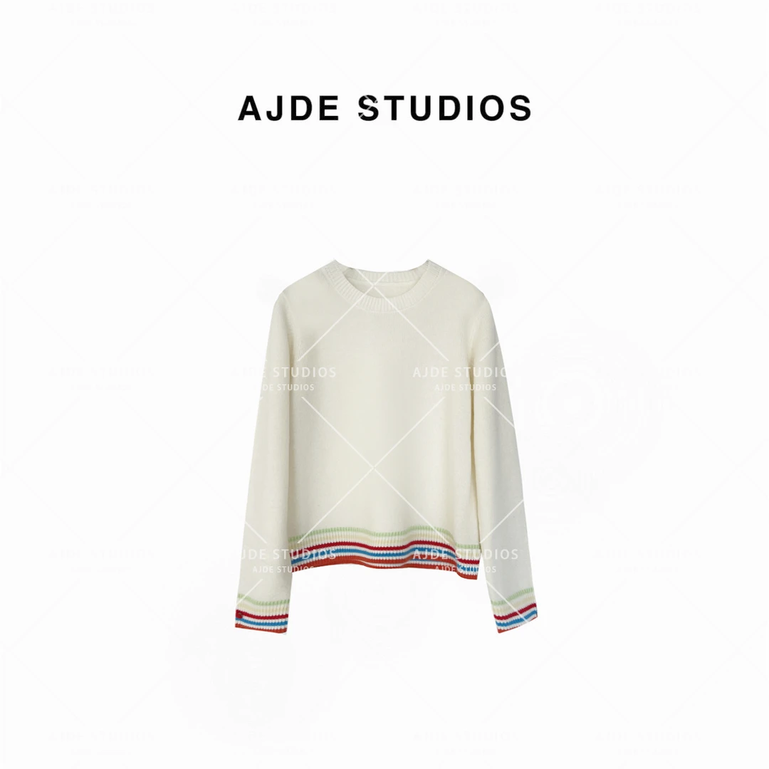 AJDE｜大表姐多巴胺彩条毛衣 04