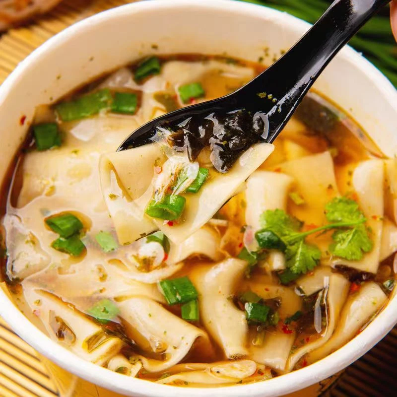 酸汤面叶速食非油炸刀削宽面桶装泡方便面片早餐夜宵冲泡即食汤鲜