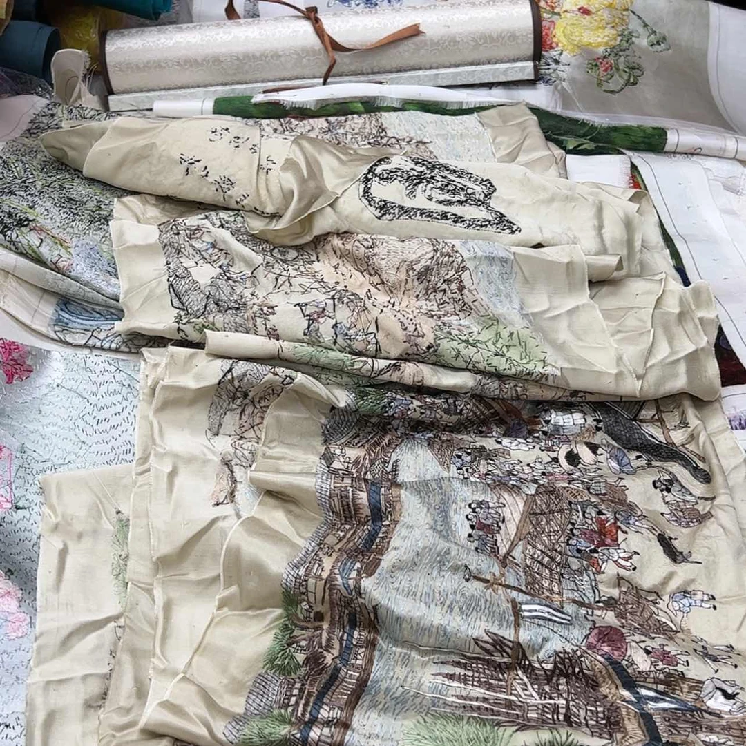 【闪购商品】真丝织绣