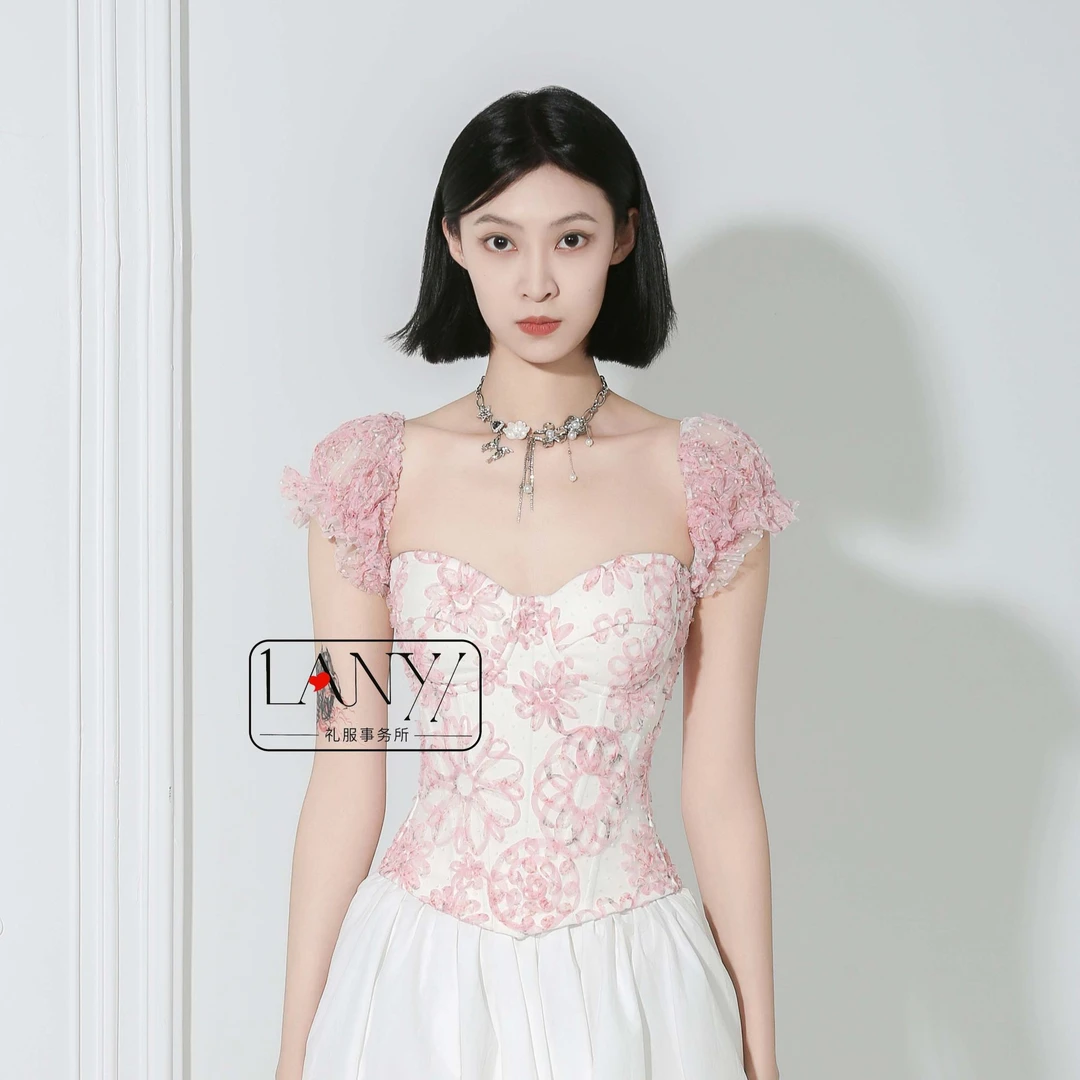LANYI桃之夭夭少女鱼骨胸衣