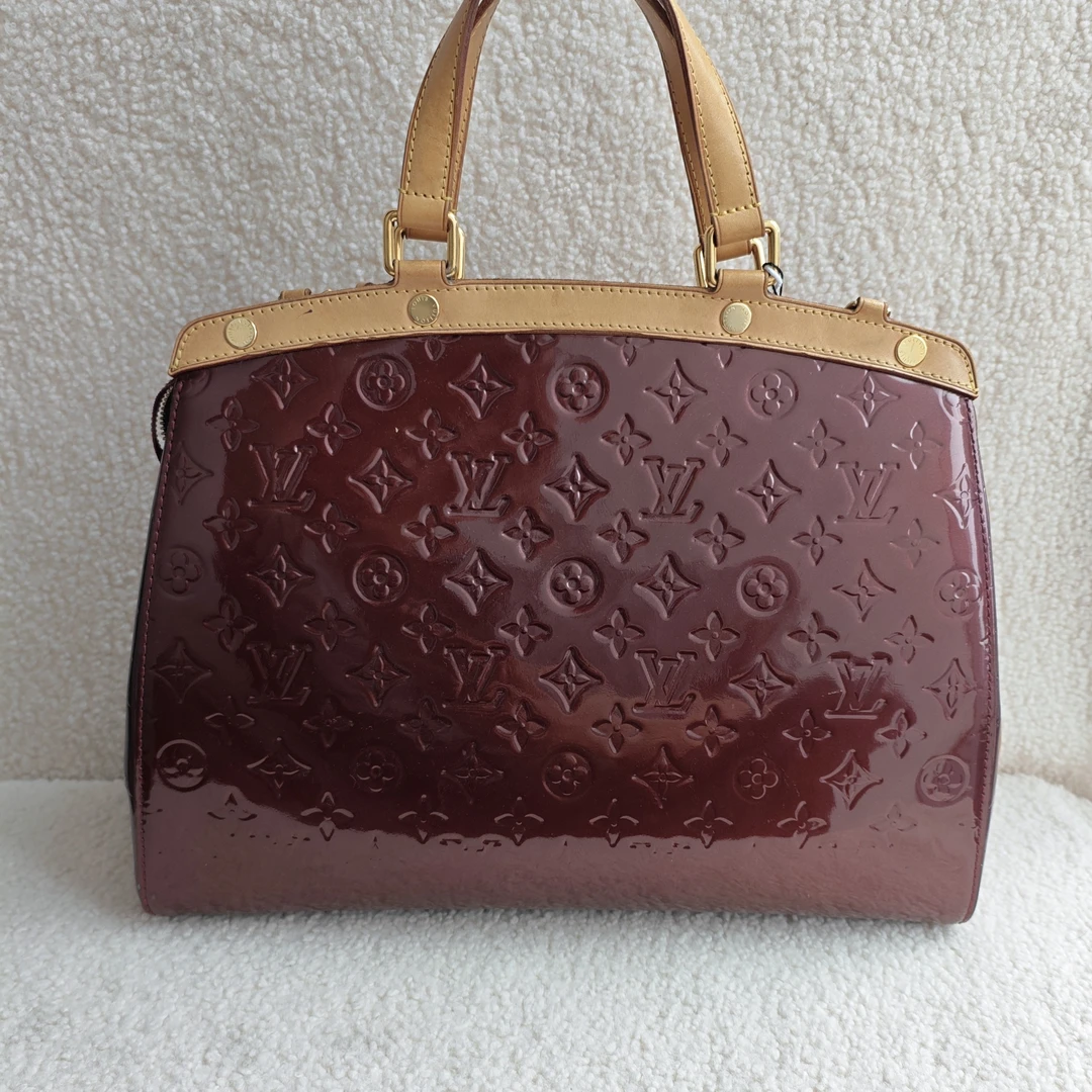 95新 LouisVuitton/路易威登 且曼中古专属/医生包漆皮/全原