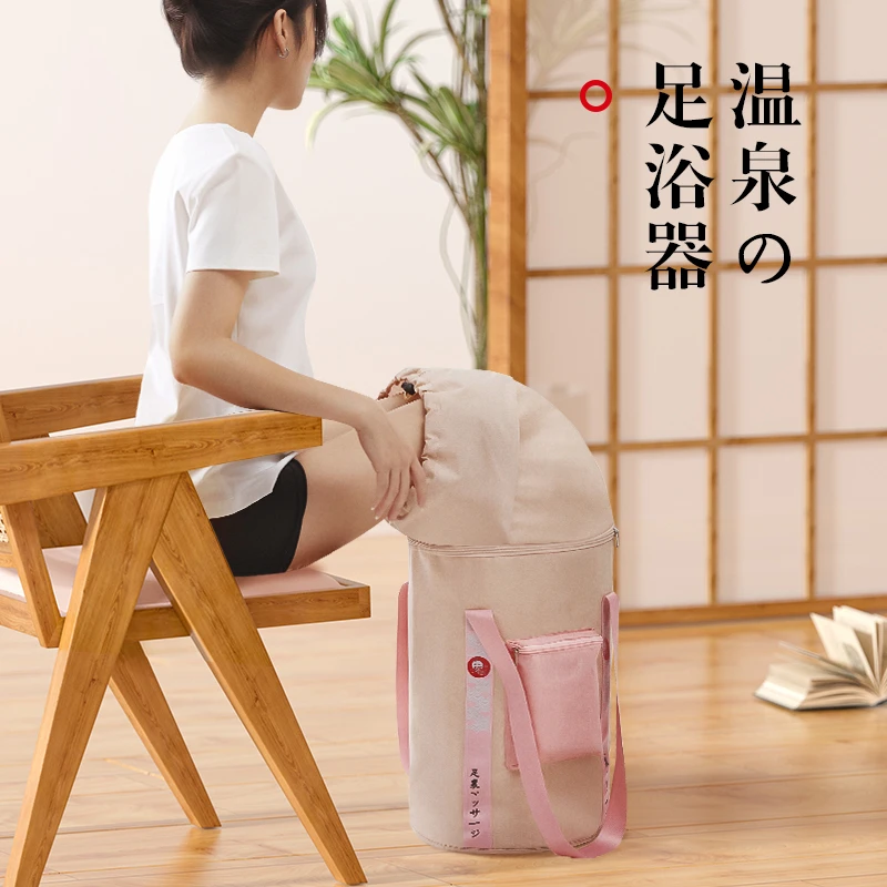 【主播专享】羽善可折叠泡脚桶过膝居家加热恒温熏蒸桶便携式