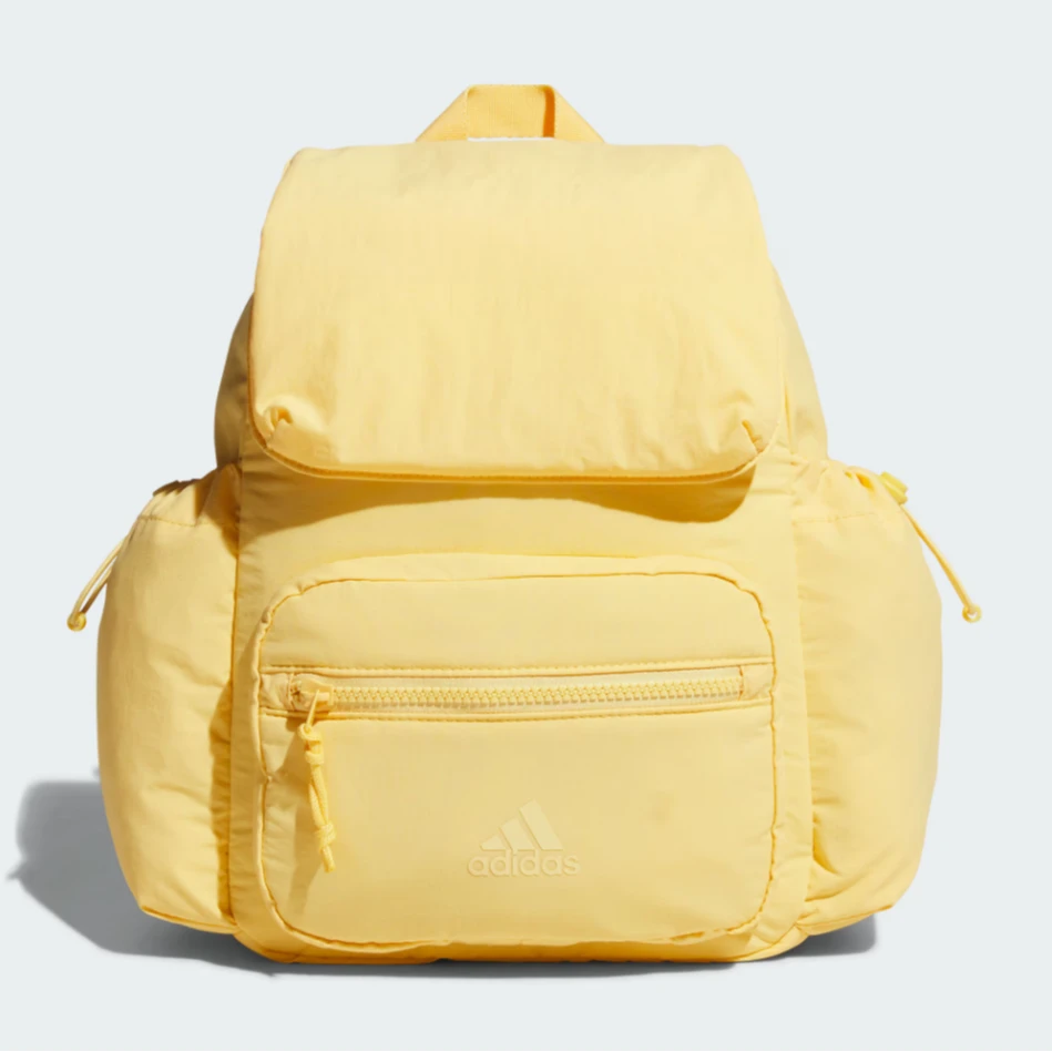 adidas/阿迪达斯女款城野共生运动双肩背包书包潮流亮黄色JJ2091