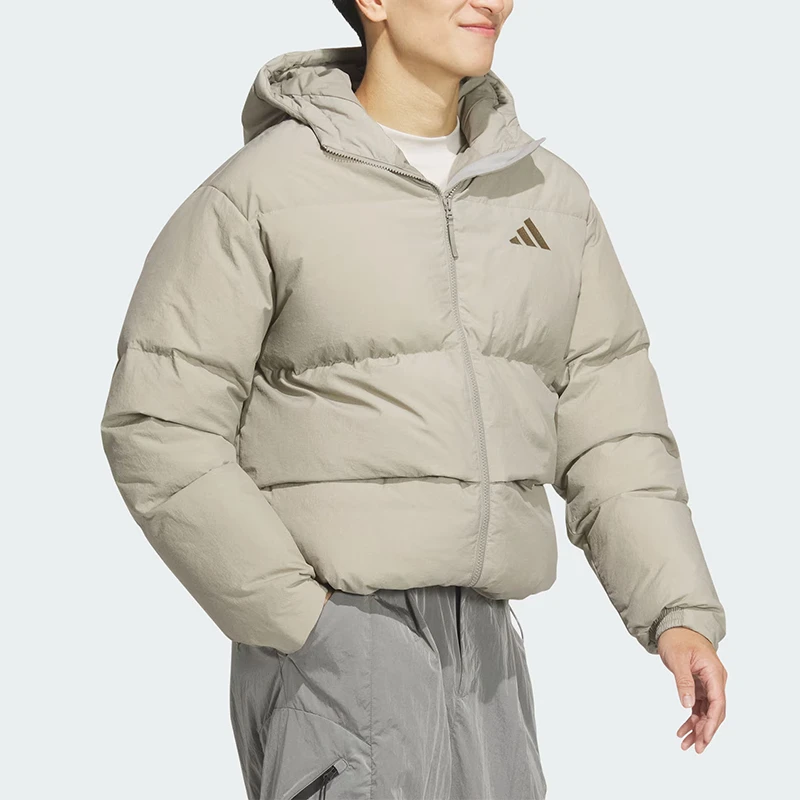 adidas/阿迪达斯男子暖芯科技拒水防泼530蓬连帽鸭绒羽绒服JM4625