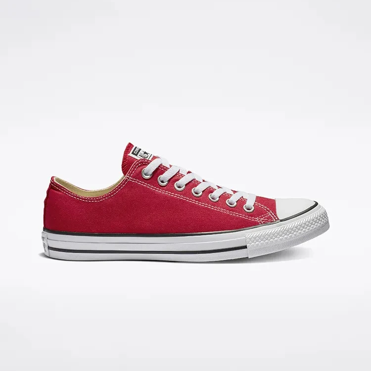 Converse/匡威All Star 经典款大红色时尚百搭低帮帆布鞋 101007