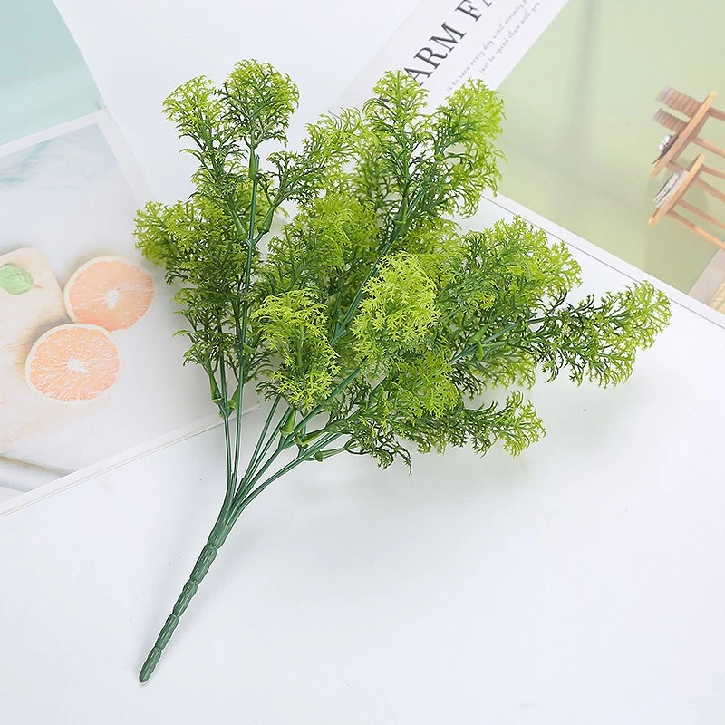 仿真绿植假花隔断花箱插花造景装饰植物配草花材塑料假草苔藓草