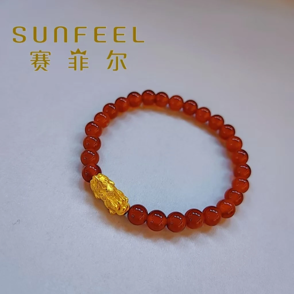 SUNFEEL足金貔貅手串   送礼