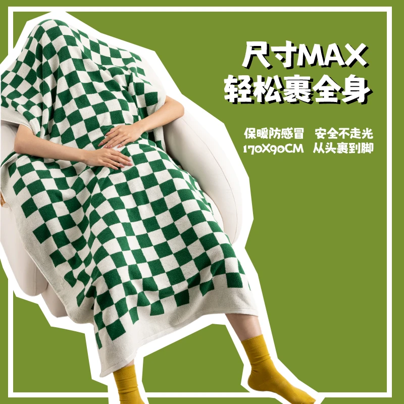 洁丽雅新疆棉棋盘格超大浴巾家用吸水柔软情侣成人洗澡毛巾浴巾