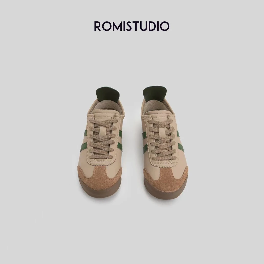 ROMI STUDIO【高品质】复古百搭系带低帮平底运动休闲鞋 S3332