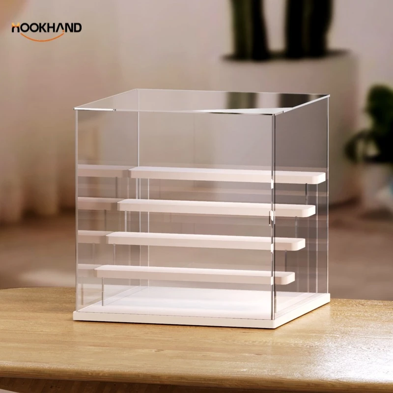高清亚克力大容量盲盒收纳展示架盲盒手办盒模型透明防尘玩偶