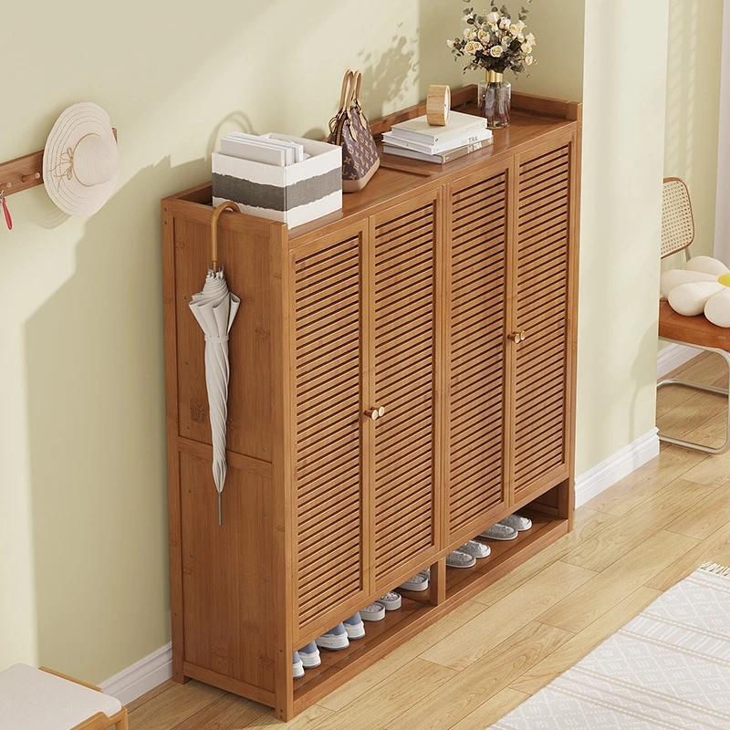 入户简易鞋架门口大容量鞋柜收纳鞋子的神器防尘40双鞋新款玄关柜