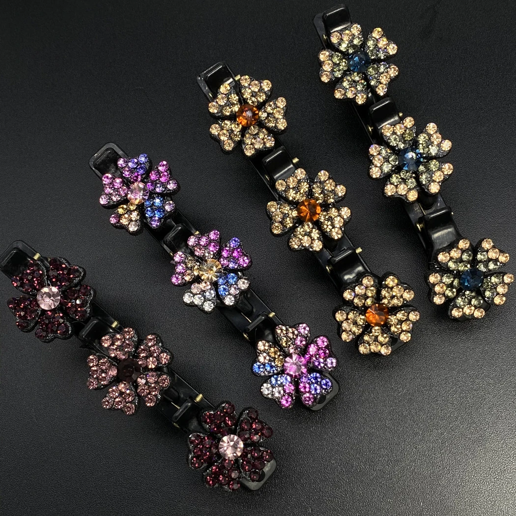 网红气质百搭小花朵刘海碎发一字夹简约化妆夹子碎发夹